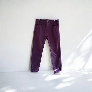 Tristan Dark Purple Cropped Skinny Pants Size 8
